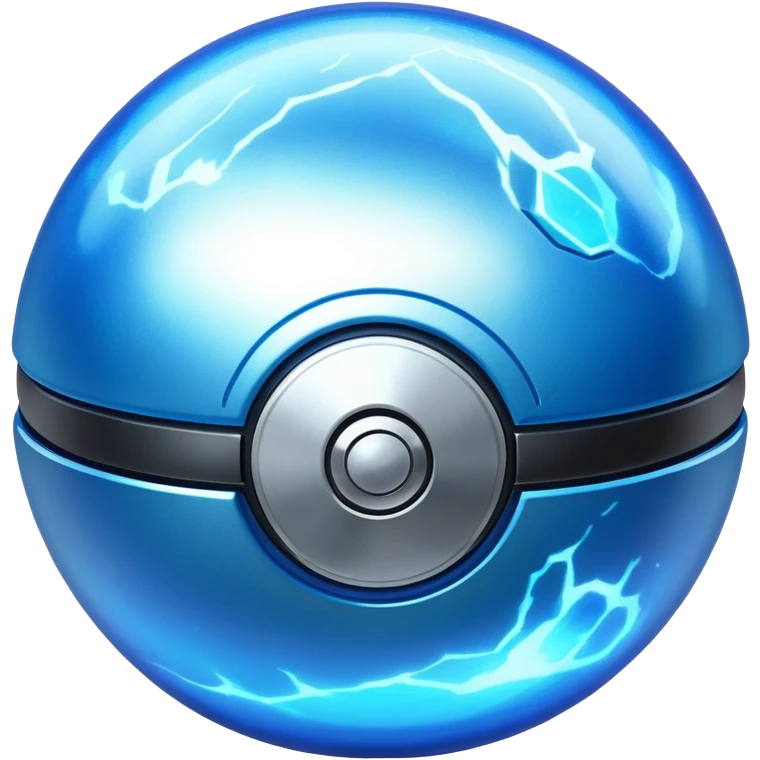 Mega Pokémon ball with energy effects emoji
