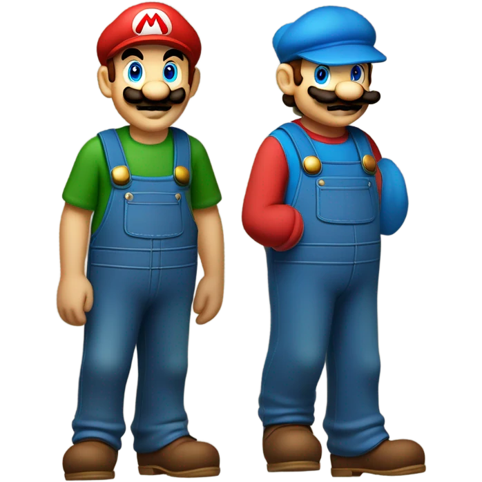 Mario and Luigi emoji