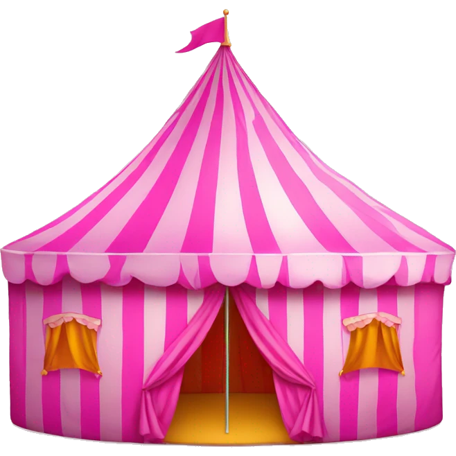 pink carnival tent emoji