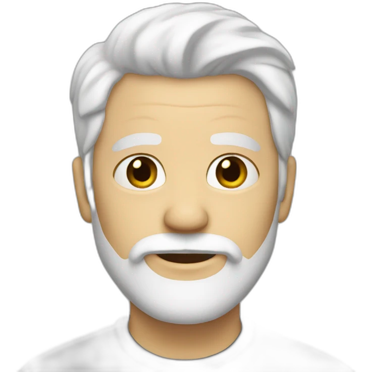 guy-with-white-hair and white beard emoji