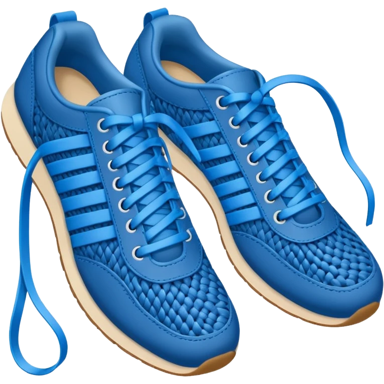 make an emoji of blue shoe laces - emoji