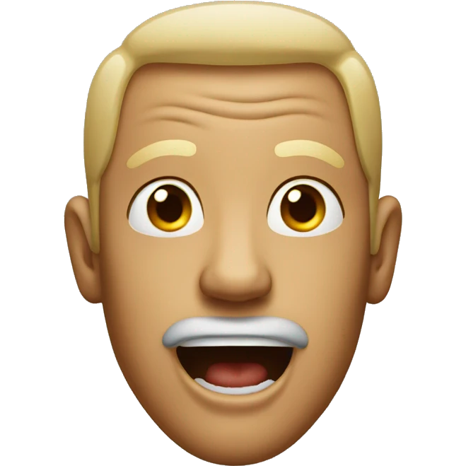 Man with mouth open emoji