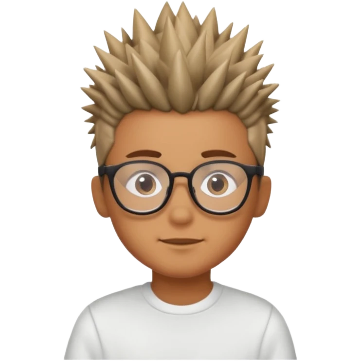 boy with hair style glasses on head  emoji