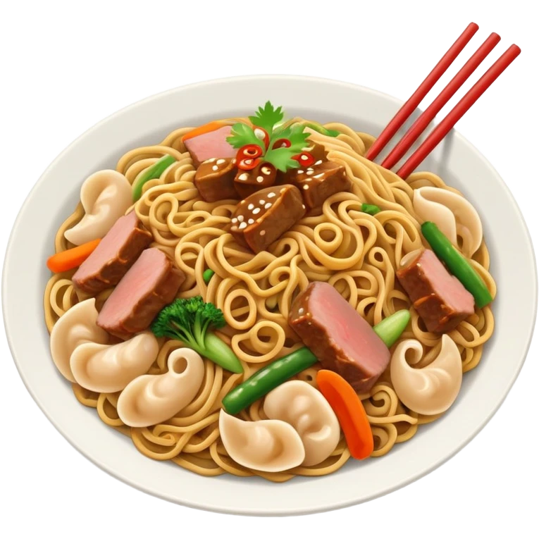 Newfoundland chow mein  emoji