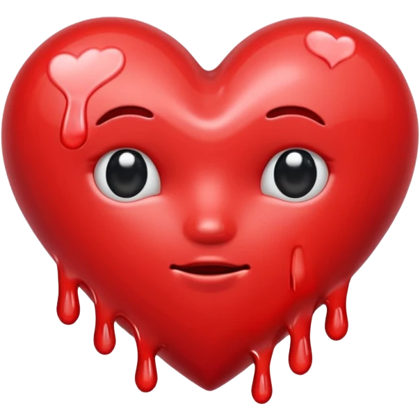 Melting heart in love  emoji