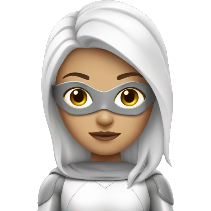 superhero female white emoji