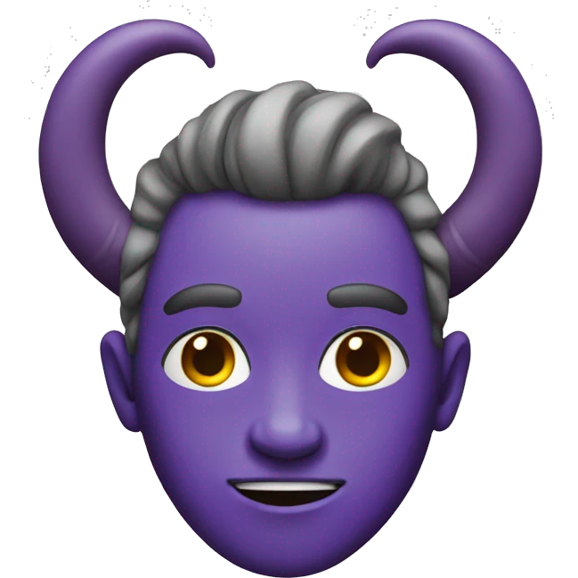 purple human with horns emoji