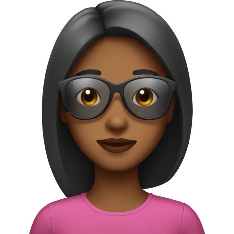 Girl whit sunglasses emoji
