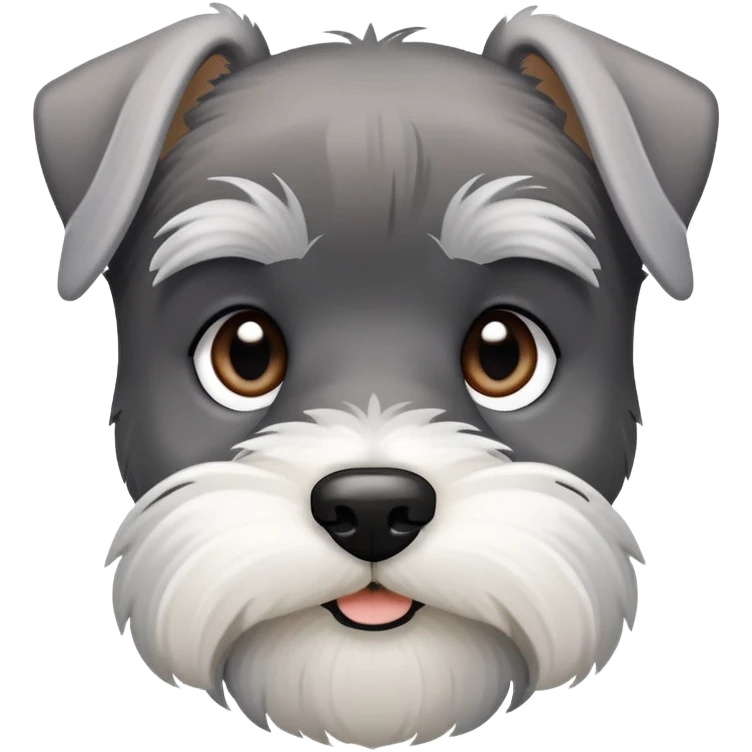Doggie schnauzer cute boy emoji