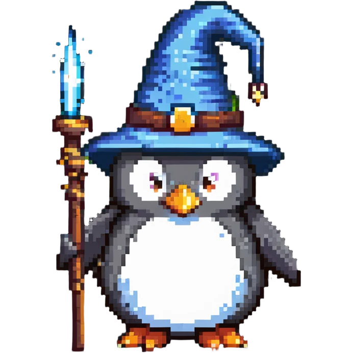 penguin wizard emoji