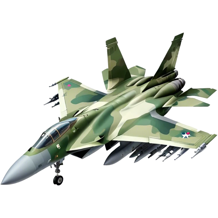 SU-35 Jet - Sukhoi (Model Year: 2020) (Iconic colour: Camouflage green) emoji