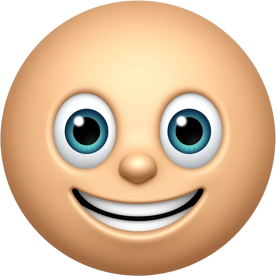 smiley face with three eyes emoji