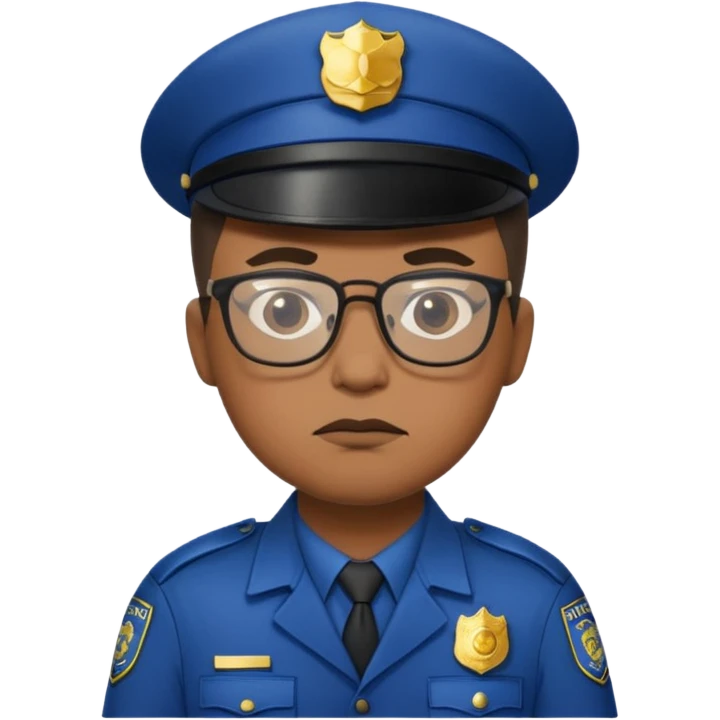 glasses police emoji