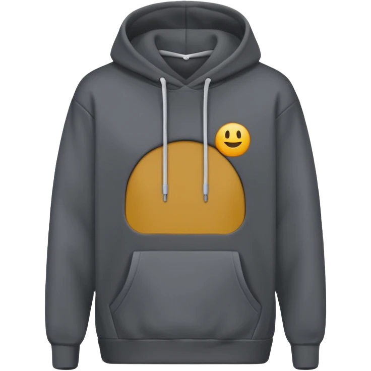 comfy dark grey minimalistic hoodie without logo emoji