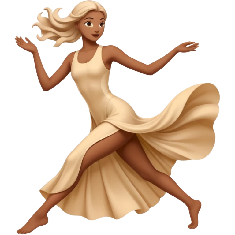 elegant pose with flowing lines emoji