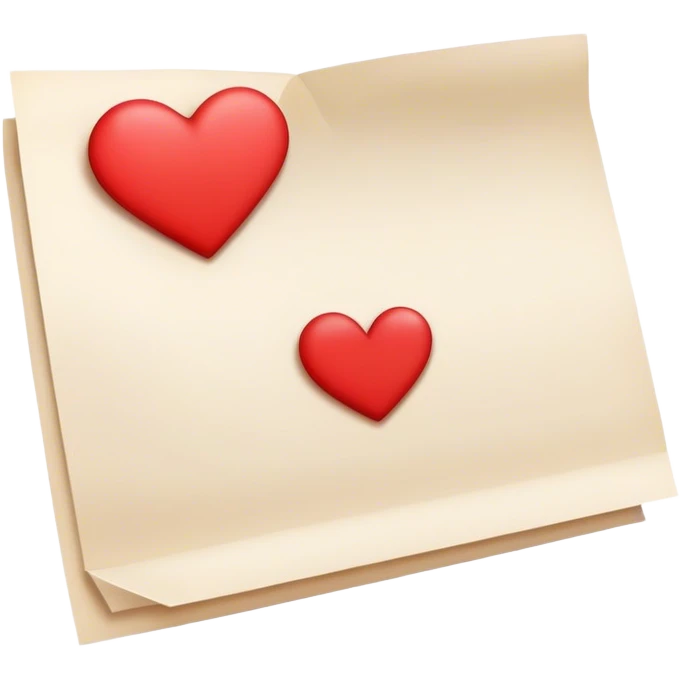 paper that says i love you emoji
