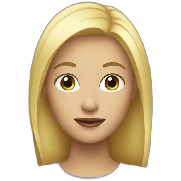 Blonde woman emoji