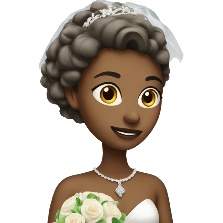 Woman getting married emoji