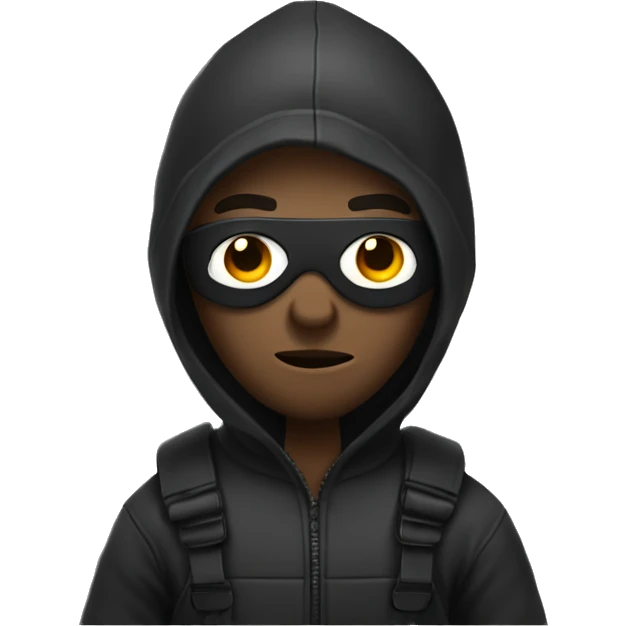 Robber wearing very obvious clothes emoji
