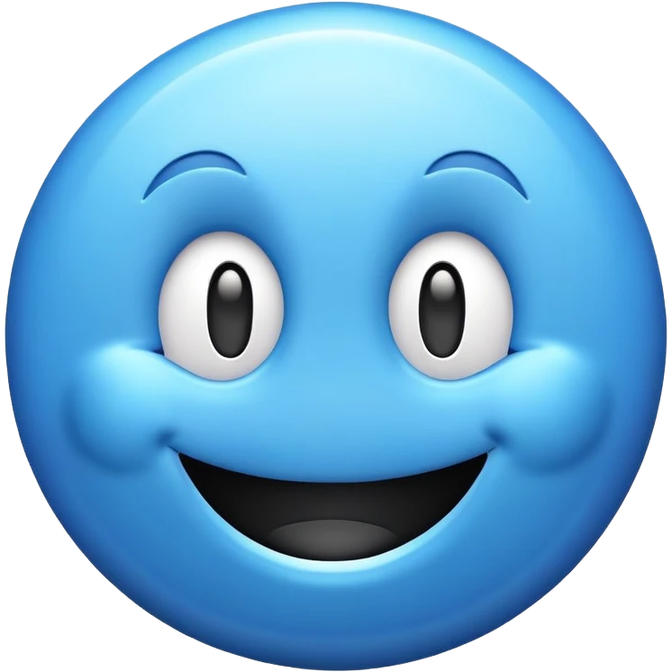 buffering symbol with a smiling face emoji