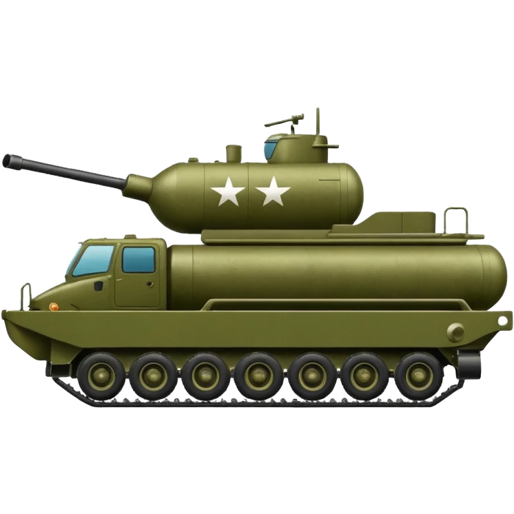 create an ultra realistic american modern spg tanker emoji