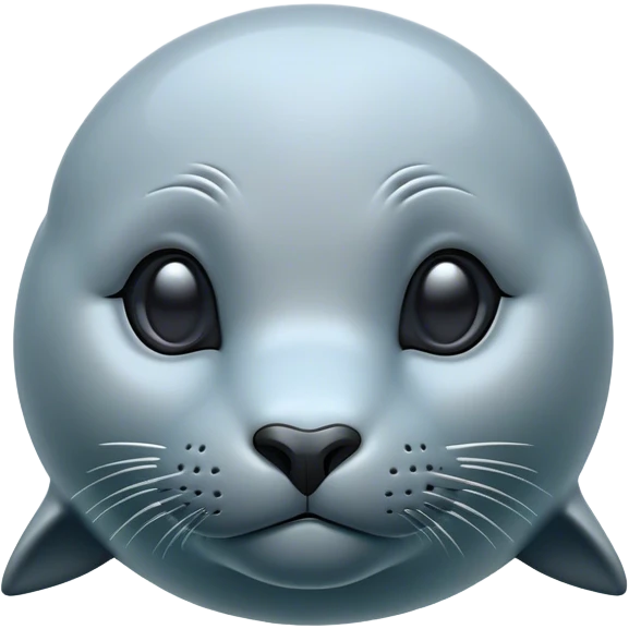 Cinematic Noble Seal Portrait Emoji, Poised and streamlined, with a sleek, smooth body of glossy, muted hues and expressive, dark eyes complemented by a rounded, agile head, Simplified yet sharp and sophisticated features, highly detailed, glowing with a soft, maritime luminescence, high shine, intelligent and graceful, stylized with an air of coastal authority, focused and alert, soft glowing outline, capturing the essence of a watchful marine guardian that appears ready to glide out of the screen with effortless authority! emoji