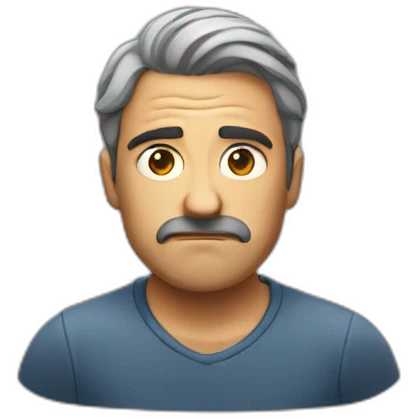 Man not happy emoji