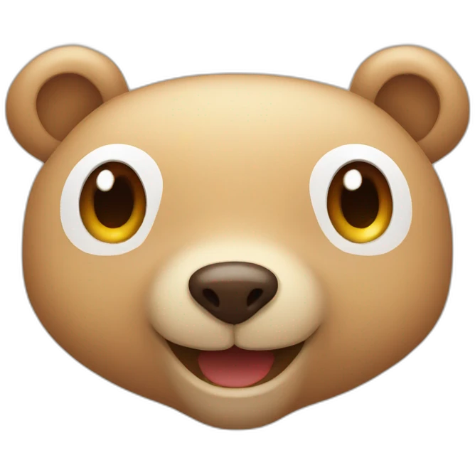 cute bear smile emoji