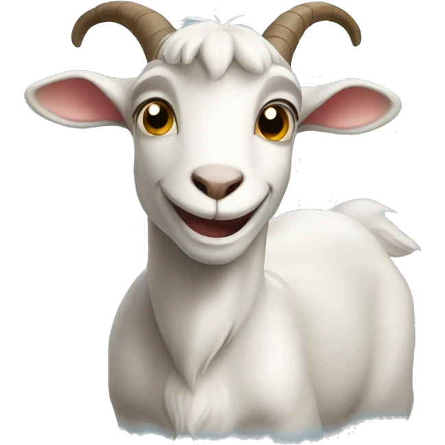 Happy goat emoji