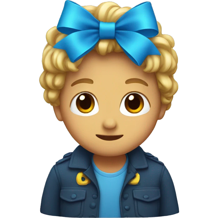 Blue bow  emoji