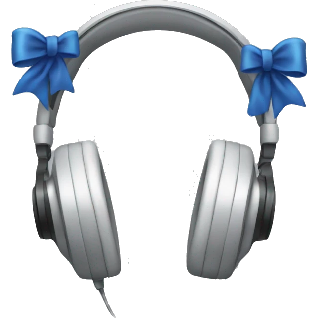 Headphones with bows emoji