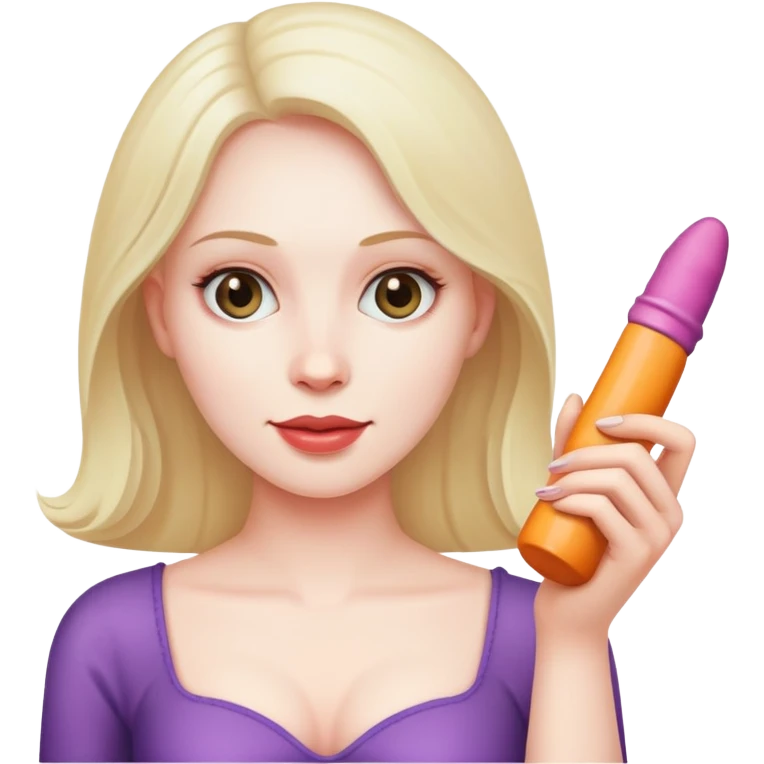 Woman and dildo emoji