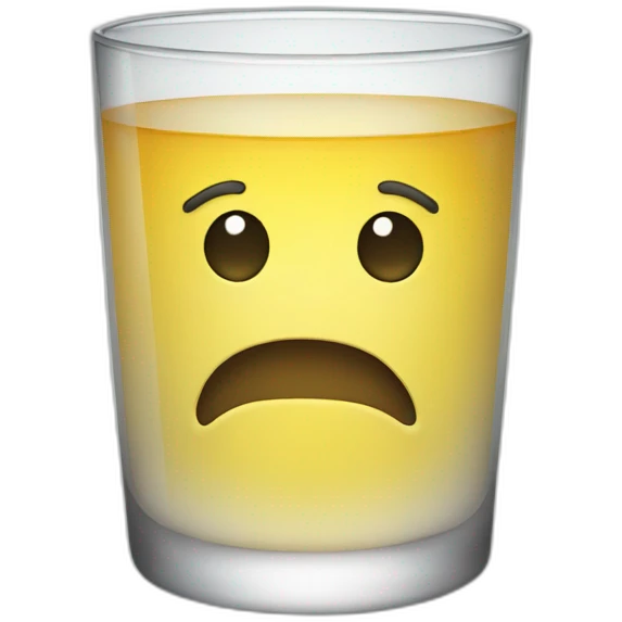 glass half full emoji