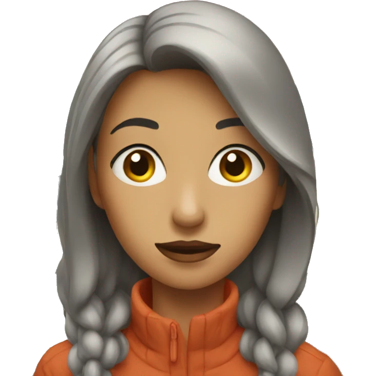 woman looking at a house emoji