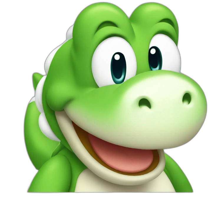 Yoshi say hello emoji