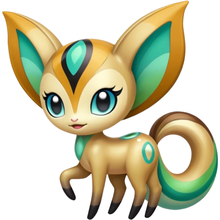 Colorful Exotic Meloetta-Keldeon-Kirby-Fakémon-creature-hybrid emoji