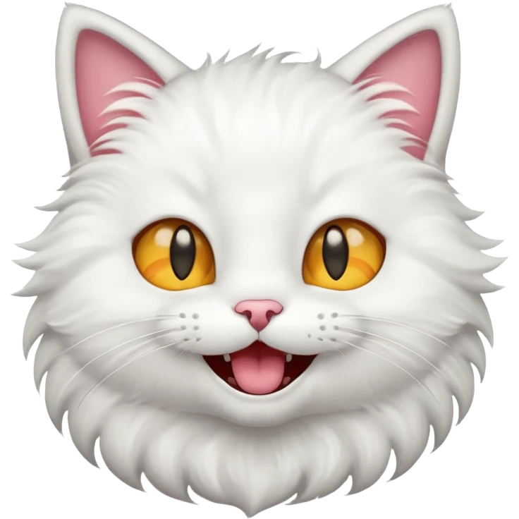 cat with star eyes and smiling with mouth open emoji