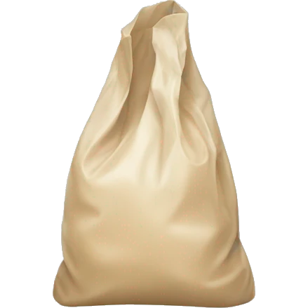 simple plastic bag with handles emoji