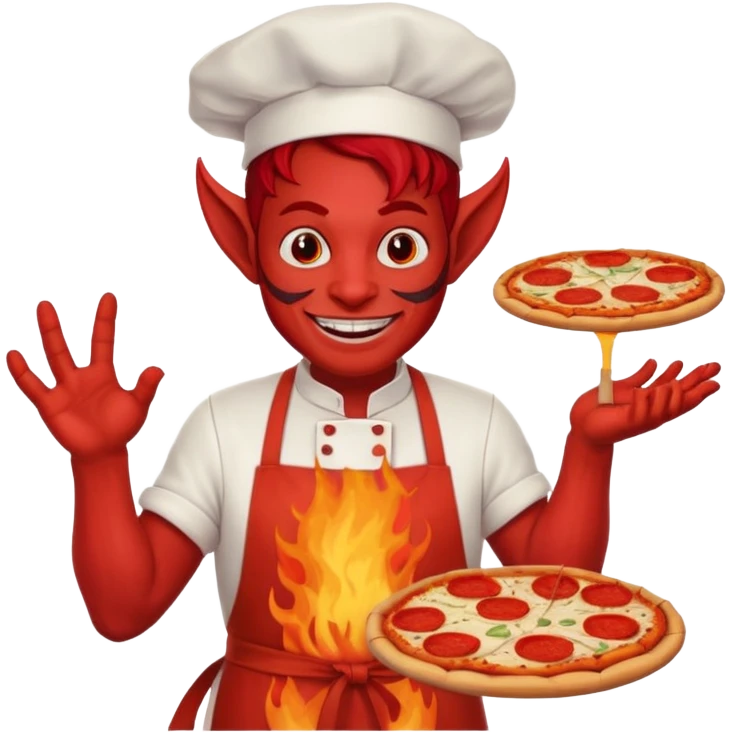Devil Pizza baker emoji