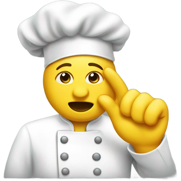 yellow emoji chefs kiss emoji