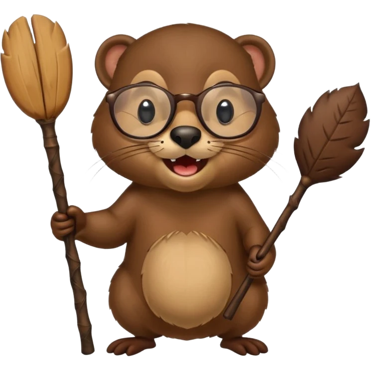 spectacled beaver emoji