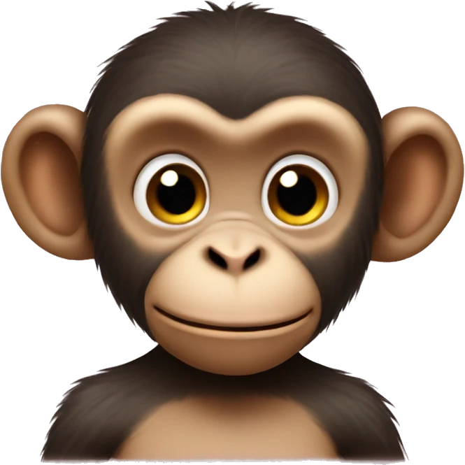 a cute monkey sendig love emoji