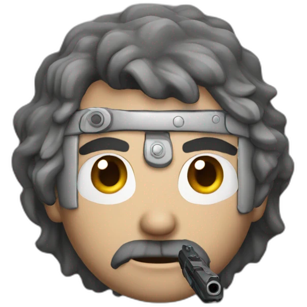 rick with pistol portal emoji