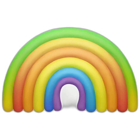 man making a rainbow over his heads with his hands emoji