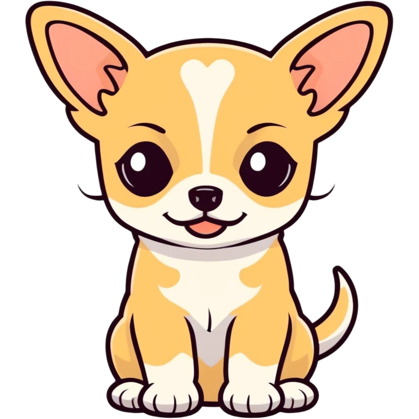 Cute chihuahua puppy emoji