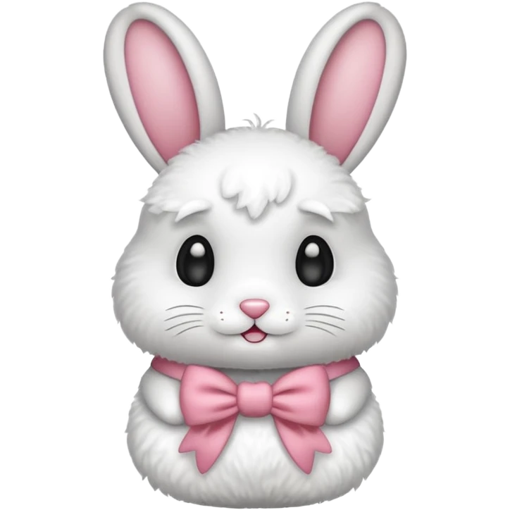 emoji rabbit wear the bowknot emoji
