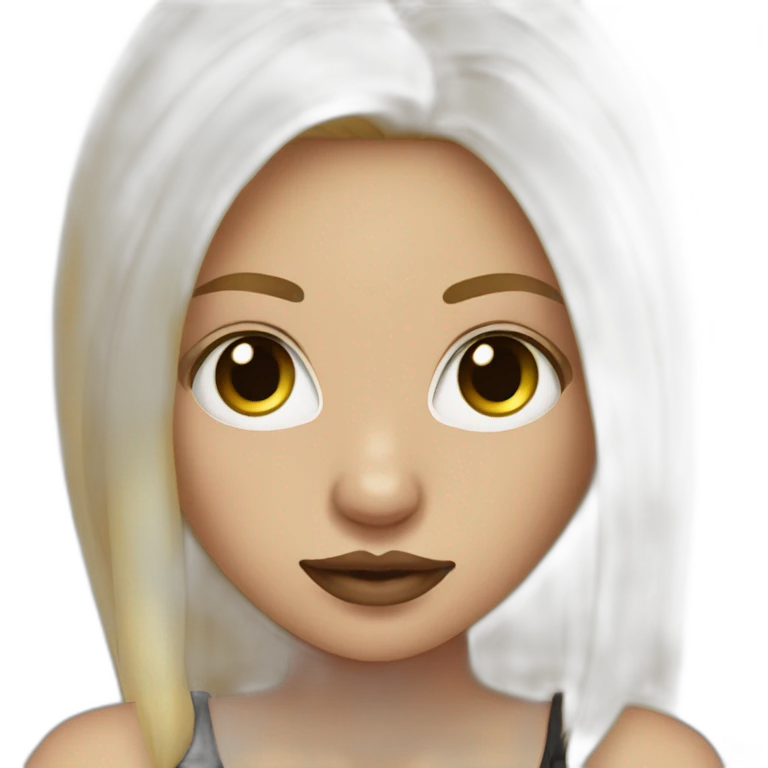 blonde hair girl with septum piercing emoji
