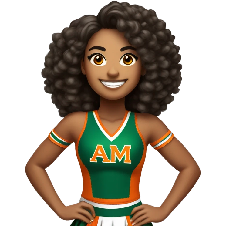 Florida A &M Latino cheerleader  emoji