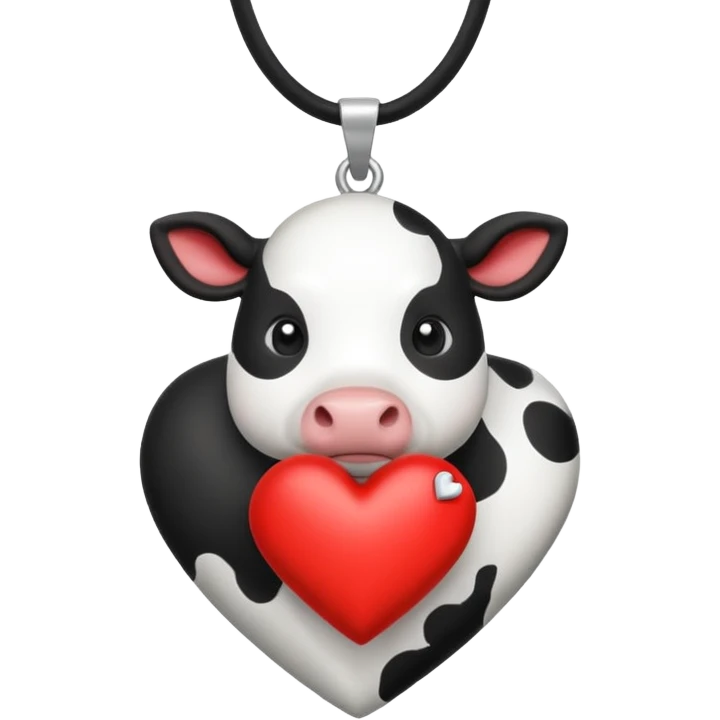 i need combination of this two emojis for making a neckless ❤️🐮  emoji