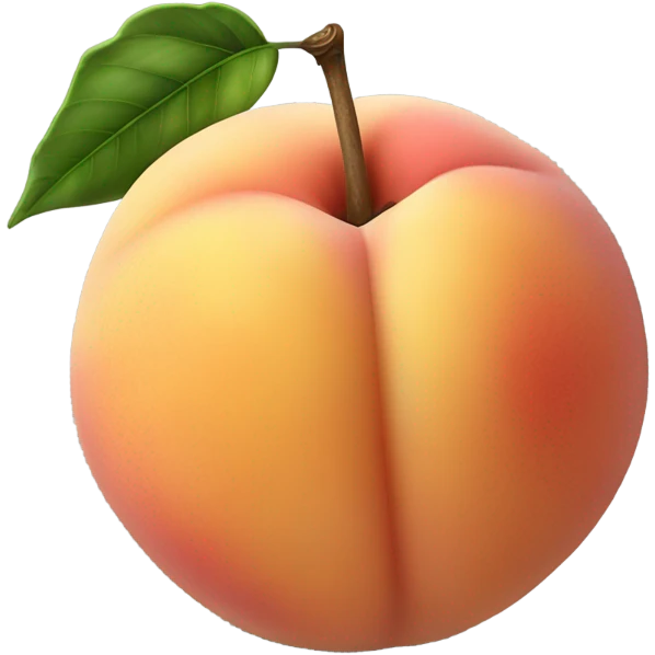 super juicy peach emoji